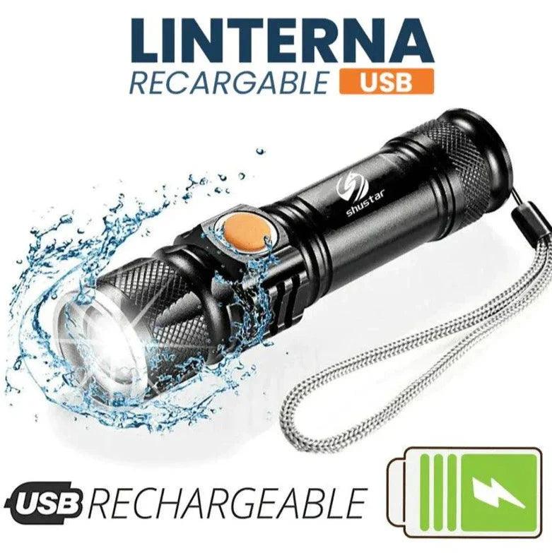 COMPRE 1 Y LLÉVATE 2 - Linterna Táctica TitanioPro USB Tienda Colombia