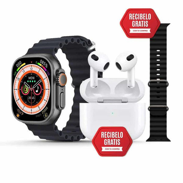 SmartWatch 9 ULTRA 2™ + Airpods + 12 correas de obsequio Tienda Colombia